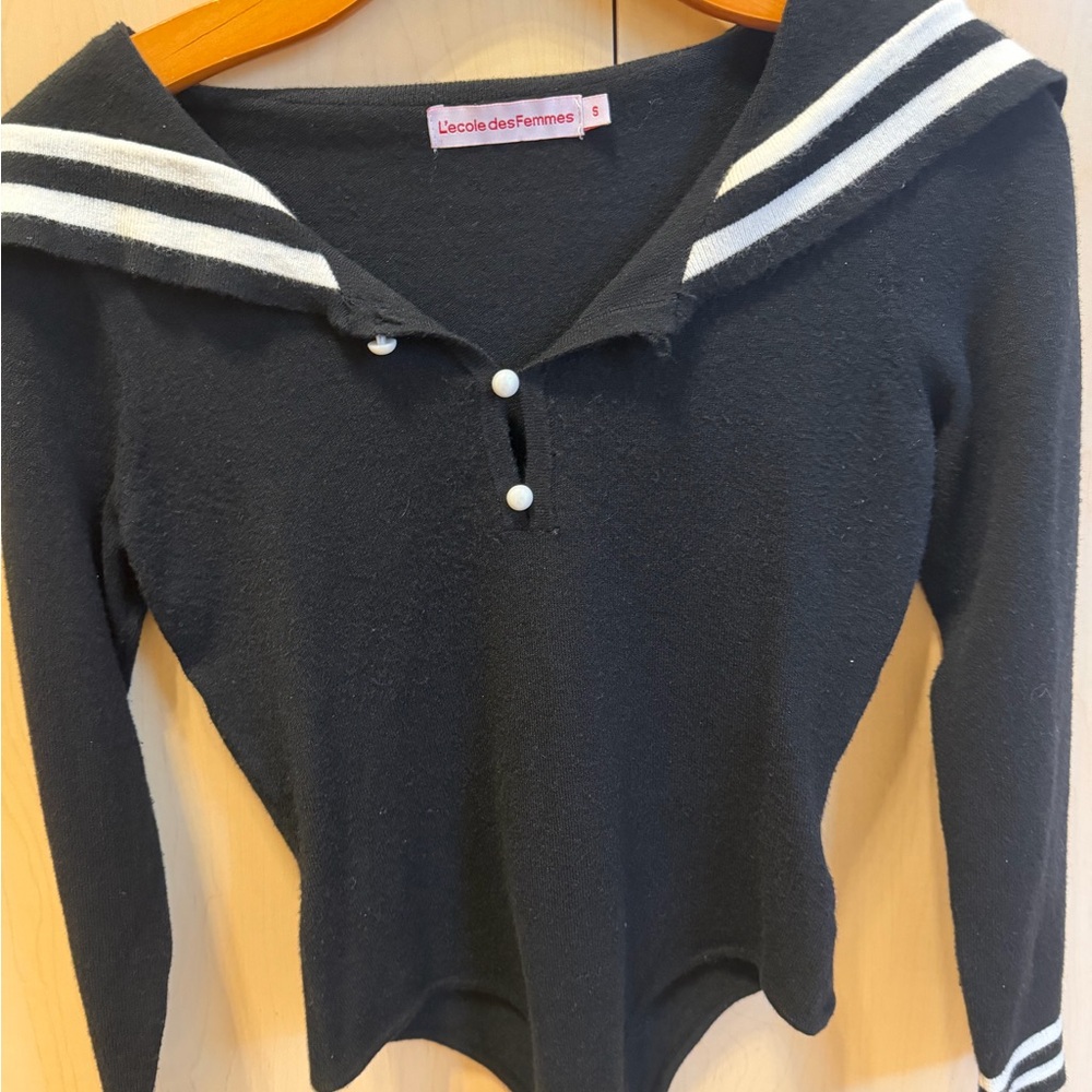 Black Sailor Bodysuit - Picture 7 of 7